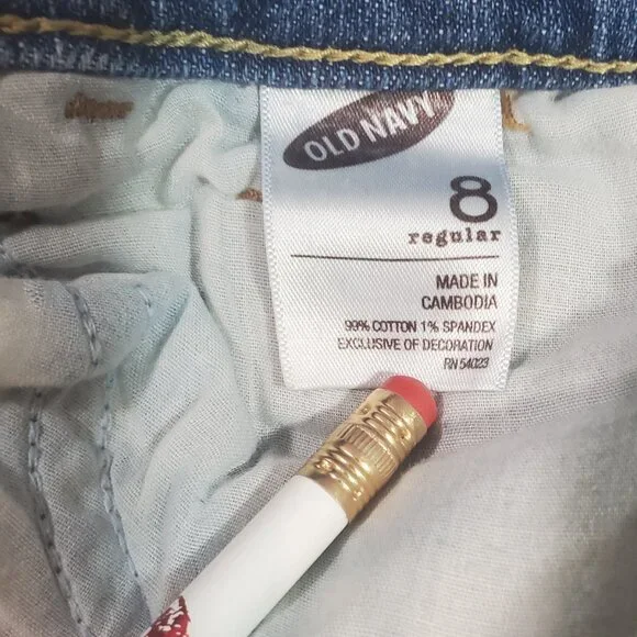 Vintage Y2K Old Navy "The Sweetheart" Curvy Boot Cut Jeans Size 8 Regular - Picture 3 of 5